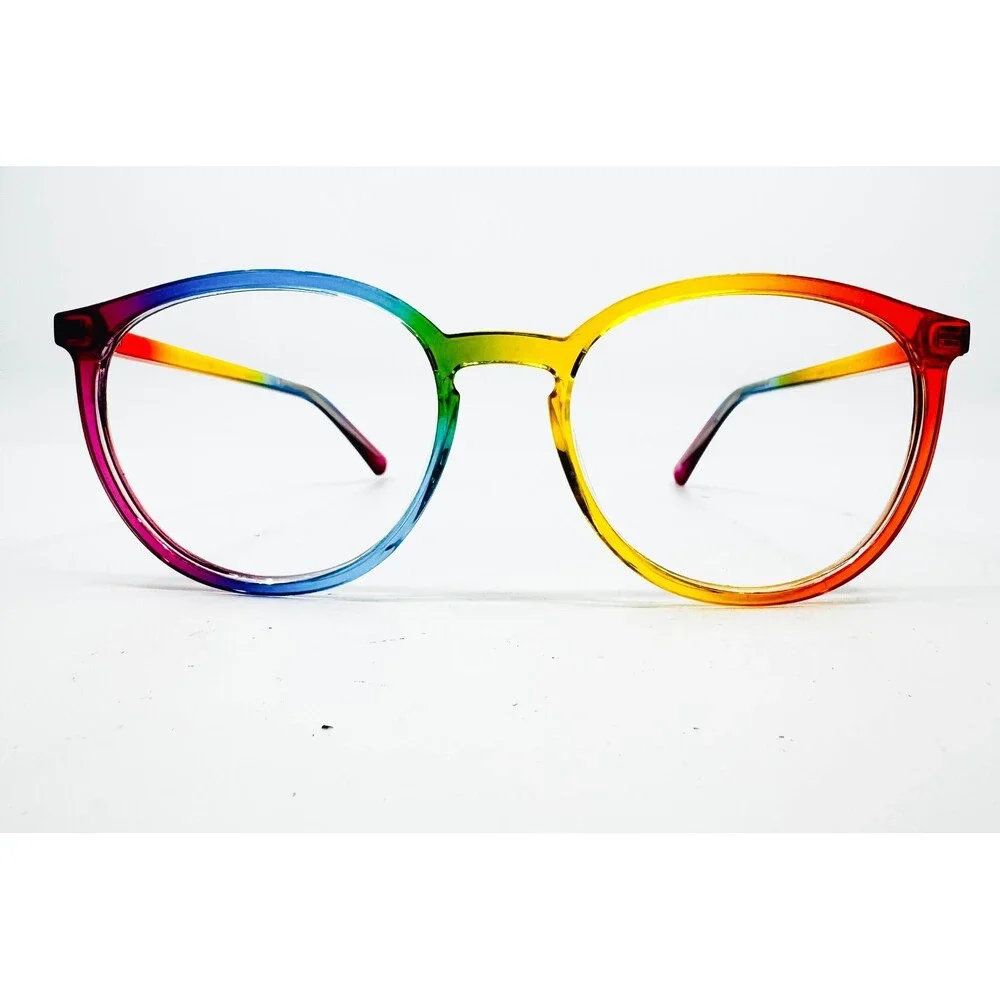 EyeBuyDirect Eyeglass Frames Unisex Rainbow Pride Joyful C1 56-19-145